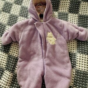Adorable Lavender baby bunting suit